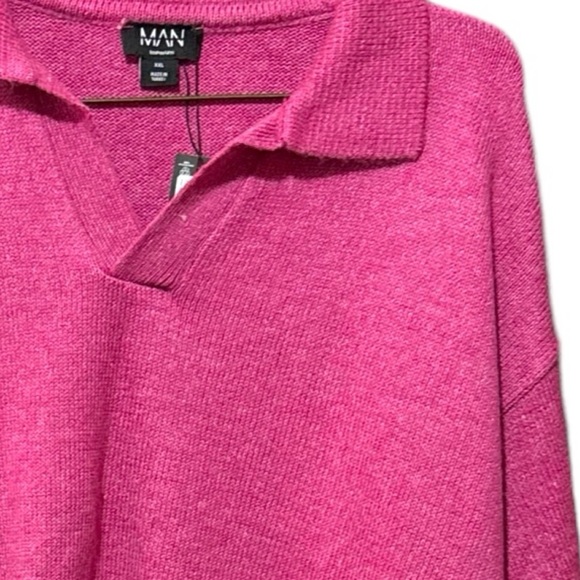 Boohoo Man Boxy  Revere Polo - Picture 7 of 16